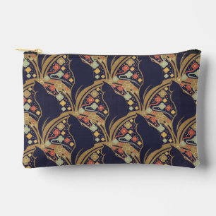 Art Deco Katze Blumenmuster Kosmetiktaschen Zubehörtasche