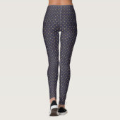 Art Deco Katze Blumenmuster Leggings (Rückseite)