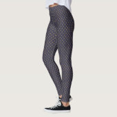 Art Deco Katze Blumenmuster Leggings (Links)