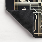 Art Deco Katzen Mousepad (Ecke)