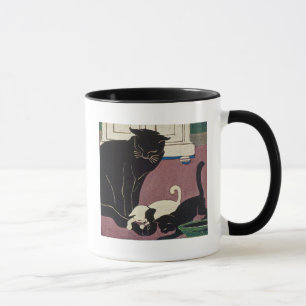 Art-Déco-Katzen Tasse