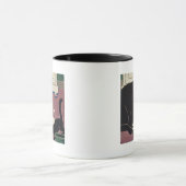 Art Deco Katzen Tasse (Zentrum)