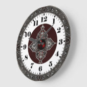 Art Deco Keltisch Große Wanduhr (Winkel)