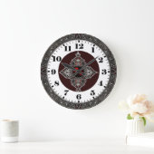 Art Deco Keltisch Große Wanduhr (Zuhause)