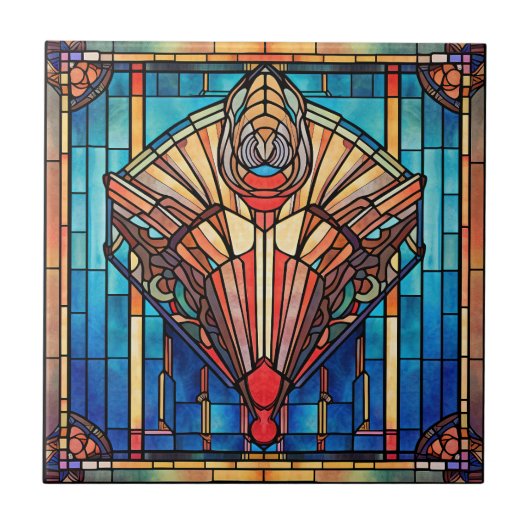Art Deco Keramikfliese (Vorderseite)