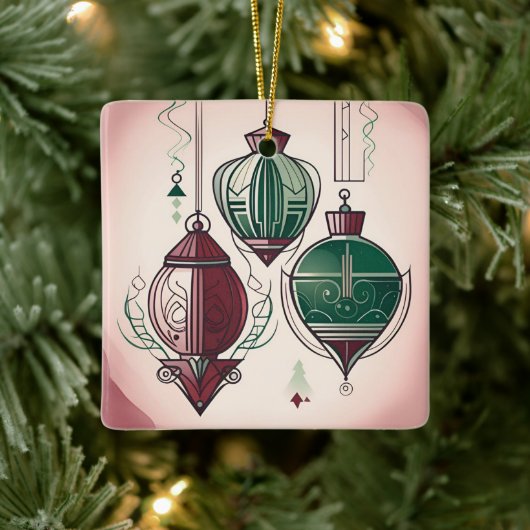 Art Deco Keramikornament (Baum)