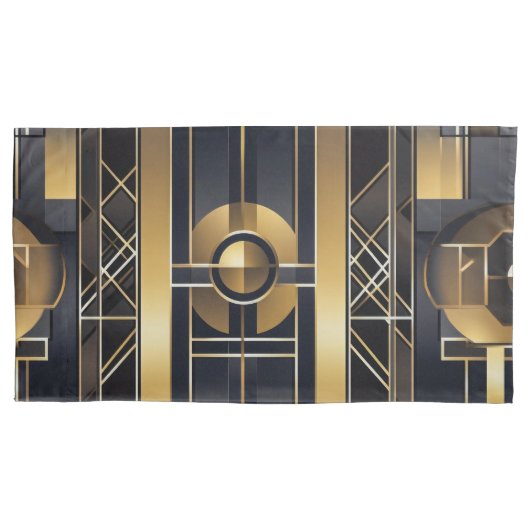 Art Deco King Kissenbezug (Vorderseite)