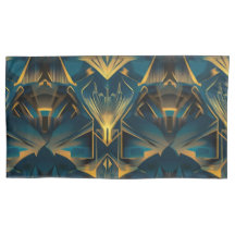 Art Deco King Pair Pillowcases