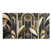 Art Deco King Pair Pillowcases Kissenbezug (Rückseite-Rechts)