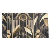 Art Deco King Pair Pillowcases Kissenbezug (Rückseite-Links)