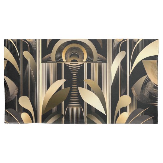 Art Deco King Pillowcase Kissenbezug (Vorderseite)