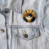 Art Deco Kitty Button (Beispiel)
