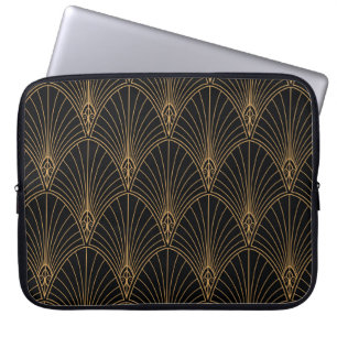 Art Deco: klassisches geometrisches Muster. Laptopschutzhülle