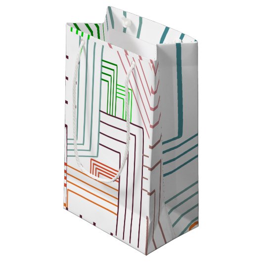 Art Deco Kleine Geschenktüte (Vorderseite Schrägansicht)