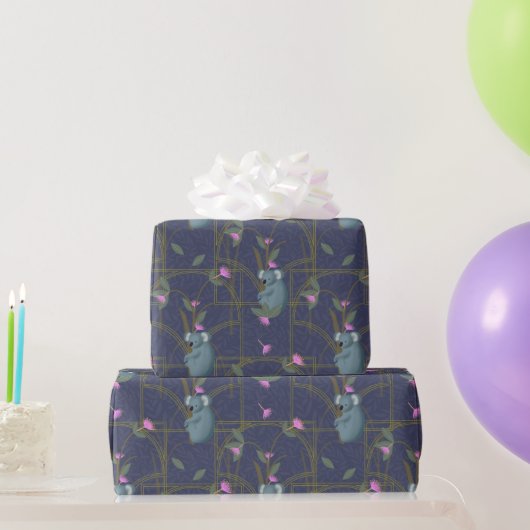 Art Deco Koalas Geschenkpapier (Partygeschenke)