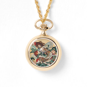 Art Deco Koi eWatch Armbanduhr