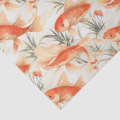 Art Deco Koi Fish Decoupage Seidenpapier (Ausschnitt)