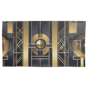 Art Deco Königspaar Kissenbezug
