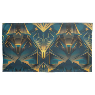 Art Deco Königspaar-Kissenbezüge Kissenbezug