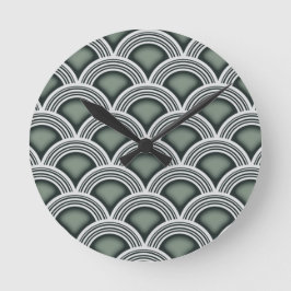 Art Deco Konzentrische Kreise Uhr