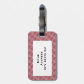 Art-Deco-Kreise Gepäckanhänger (Rückseite vertikal)