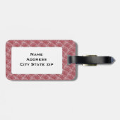 Art-Deco-Kreise Gepäckanhänger (Rückseite horizontal)