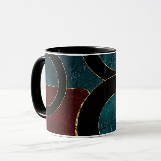 ART DECO KREISE TASSE (Vorderseite Links)