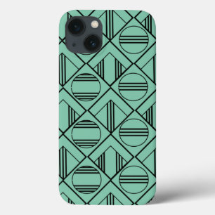 Art-Deco-Kreise und Diamanten Case-Mate iPhone Hülle