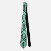 Art-Deco-Kreise und Diamanten Krawatte (Vorderseite)