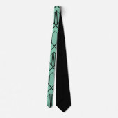 Art-Deco-Kreise und Diamanten Krawatte (Rückseite)