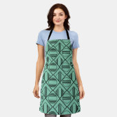 Art-Deco-Kreise und Diamanten Schürze (Getragen)
