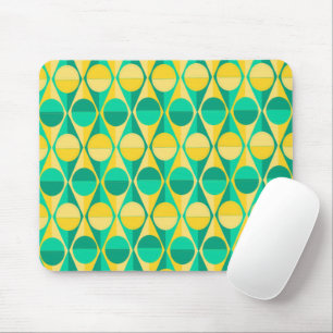 Art-Deco-Kreise und Dreiecke Mousepad