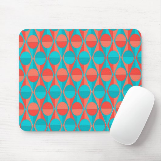 Art-Deco-Kreise und Dreiecke Mousepad (Mit Mouse)