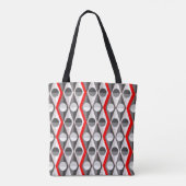 Art-Deco-Kreise und Dreiecke Tasche (Rückseite)