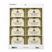 Art Deco Kronleuchter schwarz, goldene Hochzeit (Vorne)