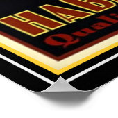 Art Deco Kuban "Habanas" Zigarre Ad 13 x 19 Poster (Ecke)