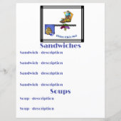 Art Deco Küche Bistro Personalisiert (Rückseite)