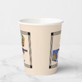 Art Deco Küche Bistro Personalisiert Pappbecher (Links)