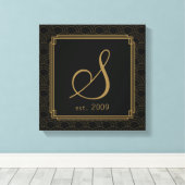 Art Déco Kunst, Dichtung und Musik Leinwanddruck (Insitu (Holzboden))