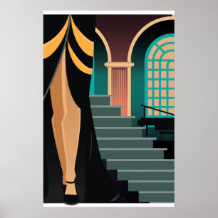 Art-Deco-Kunstwerk-Poster 1c Poster