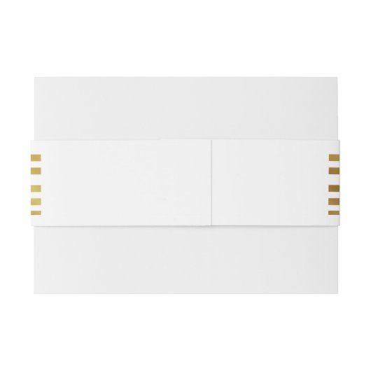 Art Deco laden Bauchband Gold GATSBY Print ein Einladungsbanderole (Rückseitenbeispiel)