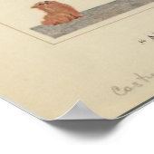 Art Déco Lady aus den 1920er Jahren ~ Au Revoir Mo Poster (Ecke)