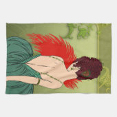 Art Deco Lady - BIANCA: Weihnachtszeit Geschirrtuch (Horizontal)