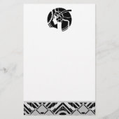 Art Deco Lady Briefpapier (Vorderseite)