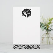 Art Deco Lady Briefpapier (Stehend Vorderseite)