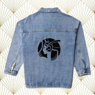 Art Deco Lady Denim Jacket Jeansjacke