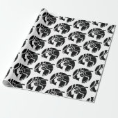 Art Deco Lady Geschenkpapier (Ungerollt)