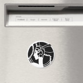 Art Deco Lady Magnet (In Situ (Geschirrspüler))