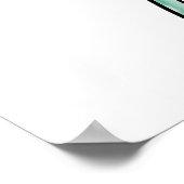 Art Deco Lady mit Klarinette Poster (Ecke)