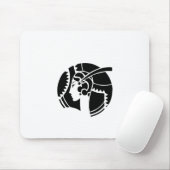Art Deco Lady Mousepad (Mit Mouse)